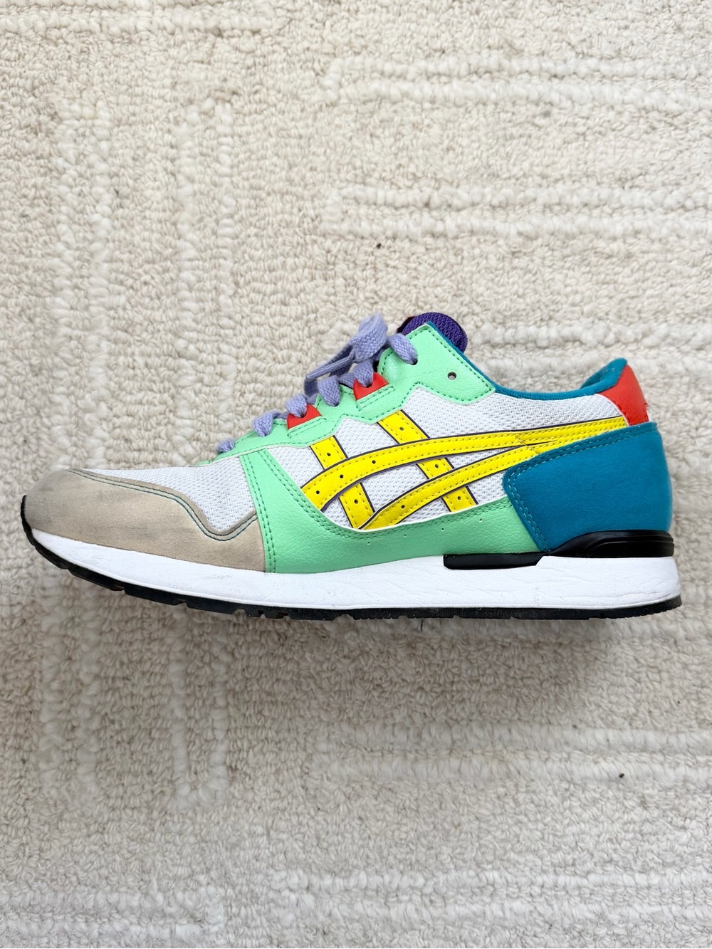 ASICS GEL Runner Multicolor Women's Sneaker - Mint/Yellow/Teal - Picture 2 of 8